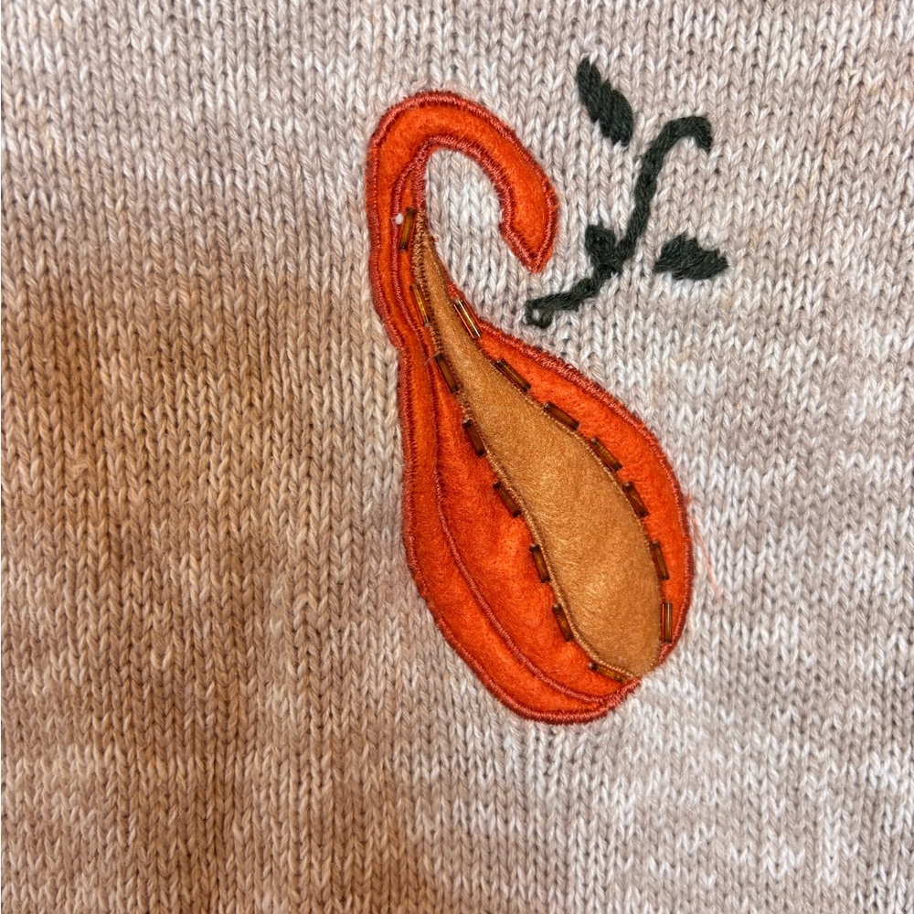 Vintage Bobbie Brooks Fall Harvest Thanksgiving Sweater Vest Cottagecore 22W/24W - Picture 10 of 10